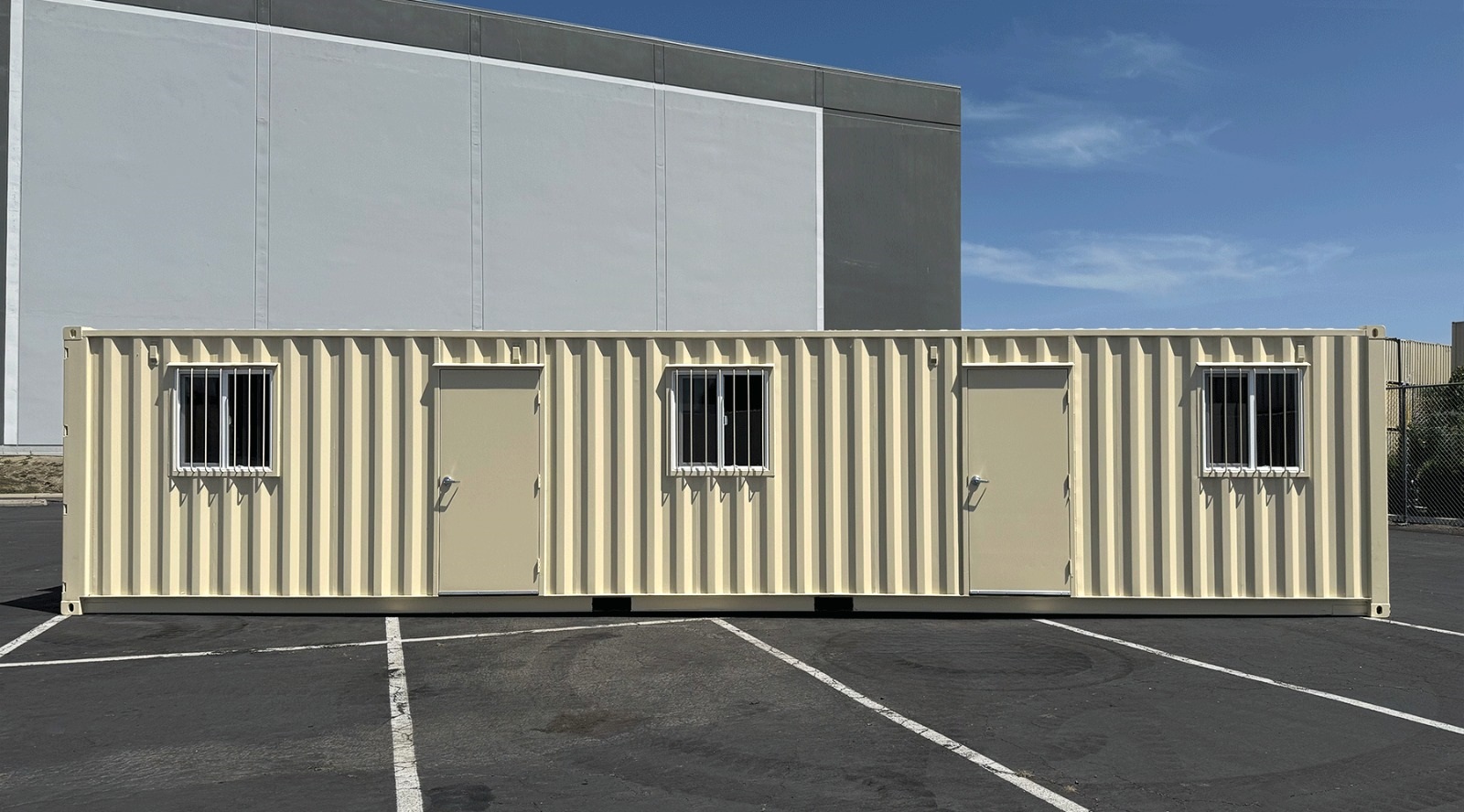 40ft New Ground Level Office Container - ALLBOX CONTAINERS PTY LTD