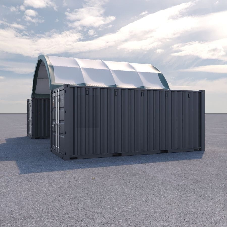 20&rsquo; x 20&rsquo; Fabric Container Shelter - ALLBOX CONTAINERS PTY LTD