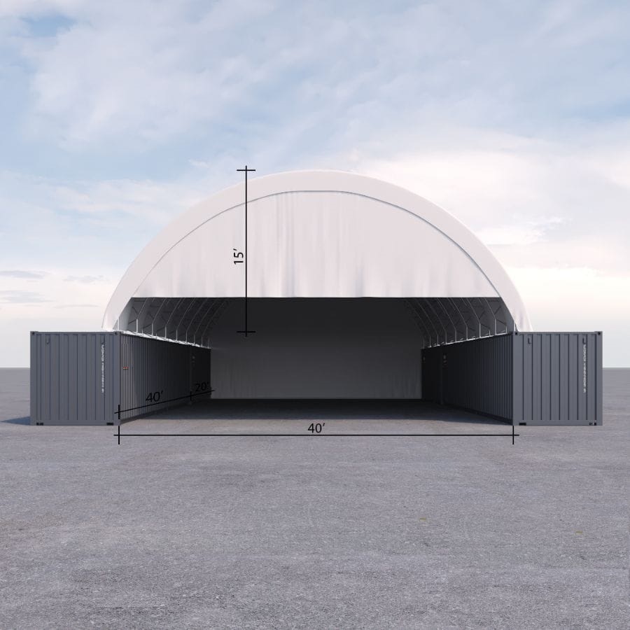 40&rsquo; x 60&rsquo; Container Shelter - ALLBOX CONTAINERS PTY LTD