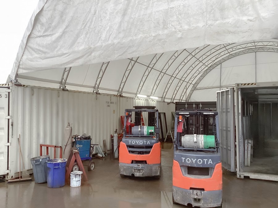 40&rsquo; x 60&rsquo; Container Shelter - ALLBOX CONTAINERS PTY LTD