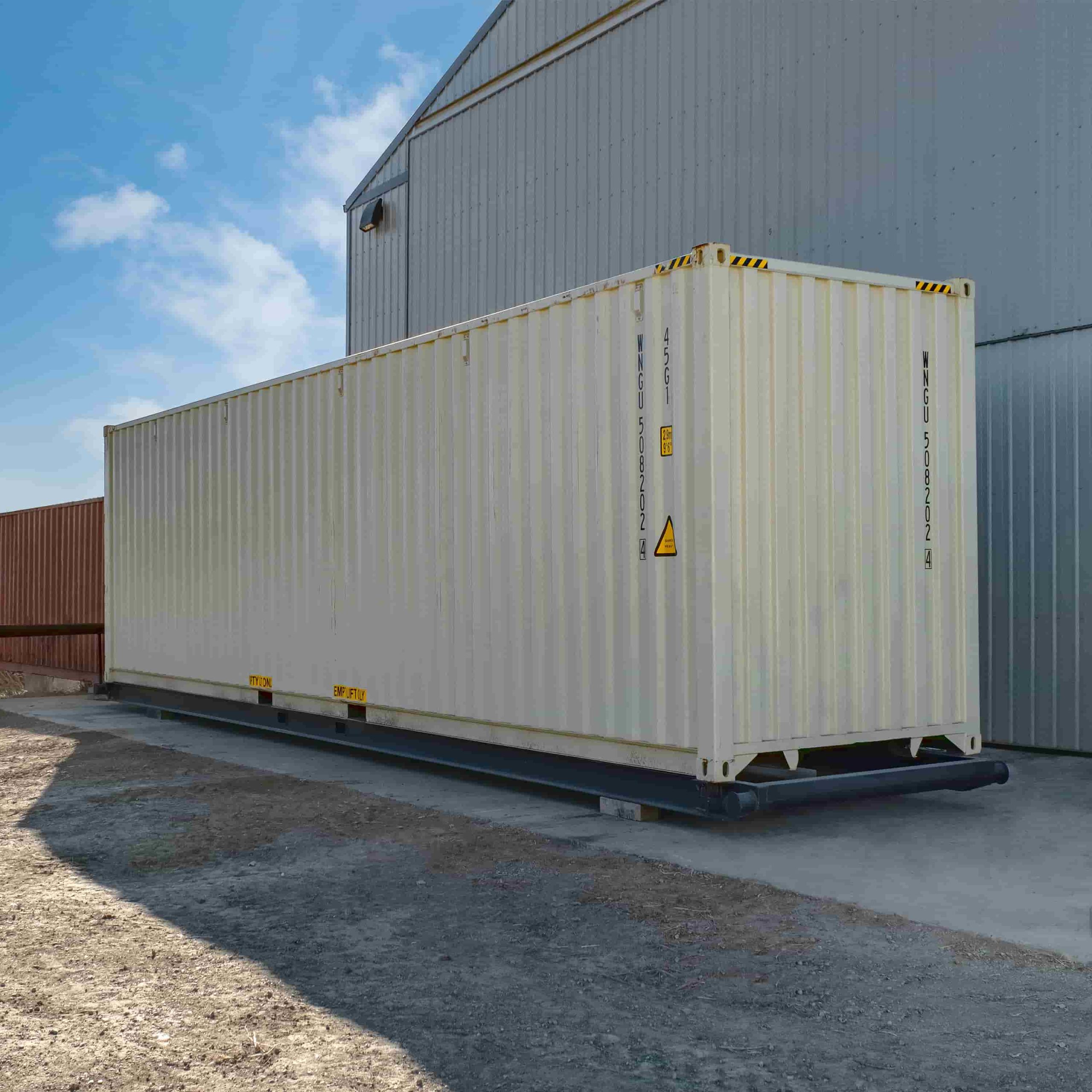 40&rsquo; Container skid w/ twist lock &ldquo;Non Grated&rdquo; - ALLBOX CONTAINERS PTY LTD