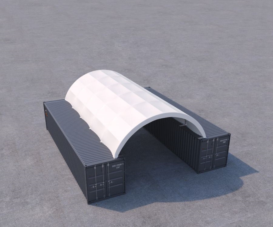 20&prime; x 40&prime; Fabric Container Shelter - ALLBOX CONTAINERS PTY LTD