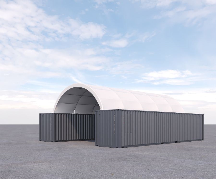 20&prime; x 40&prime; Fabric Container Shelter - ALLBOX CONTAINERS PTY LTD