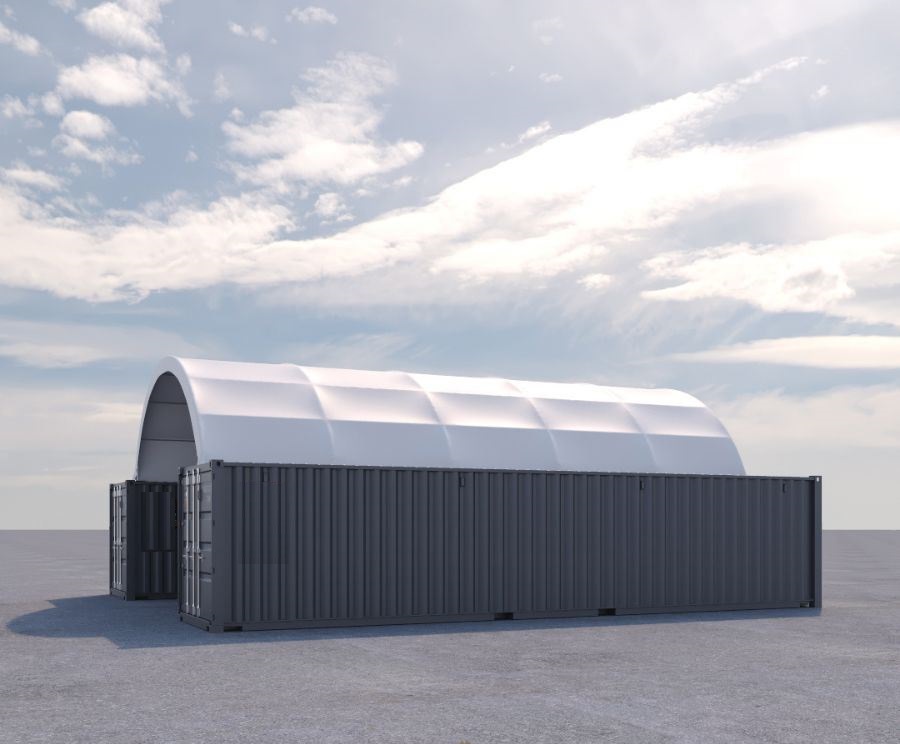 20&prime; x 40&prime; Fabric Container Shelter - ALLBOX CONTAINERS PTY LTD