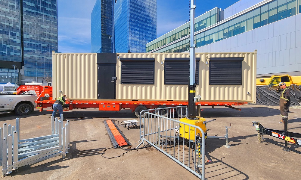 40&rsquo;HC VIP Area with Patio for the Oilers - ALLBOX CONTAINERS PTY LTD