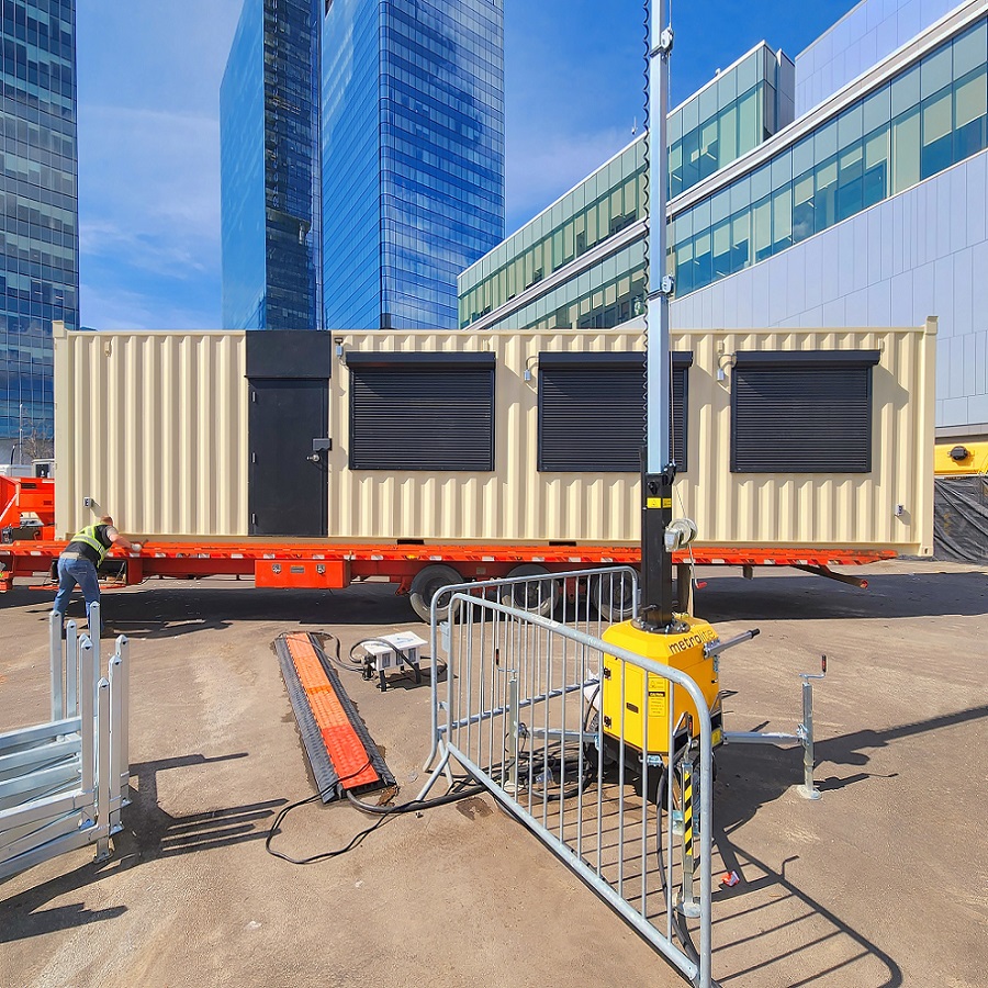 40&rsquo;HC VIP Area with Patio for the Oilers - ALLBOX CONTAINERS PTY LTD
