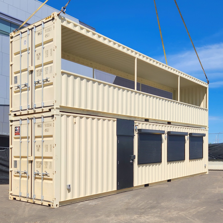 40&rsquo;HC VIP Area with Patio for the Oilers - ALLBOX CONTAINERS PTY LTD