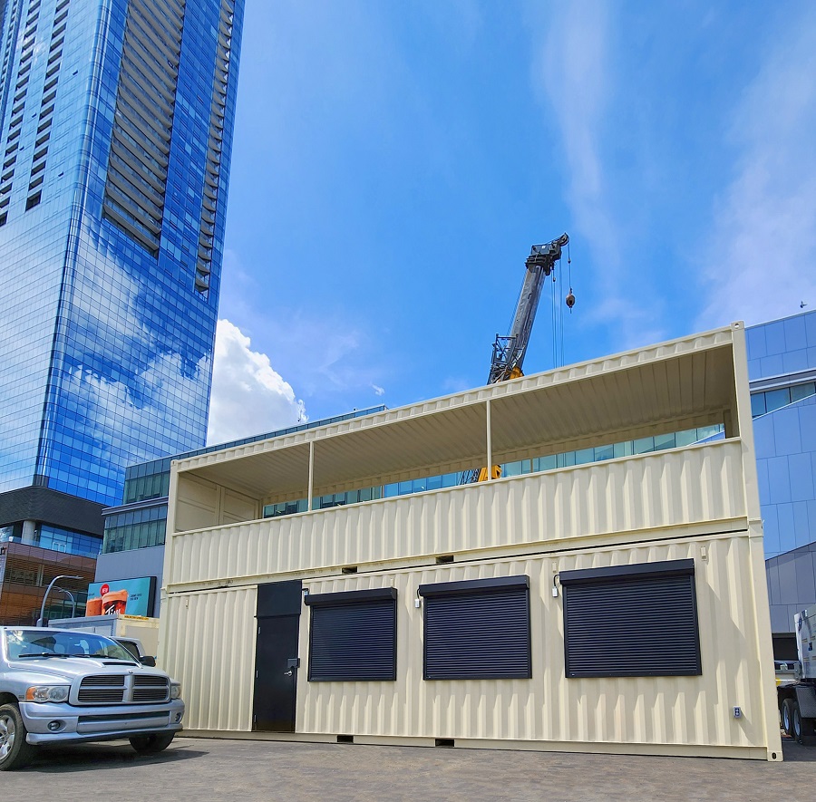 40&rsquo;HC VIP Area with Patio for the Oilers - ALLBOX CONTAINERS PTY LTD