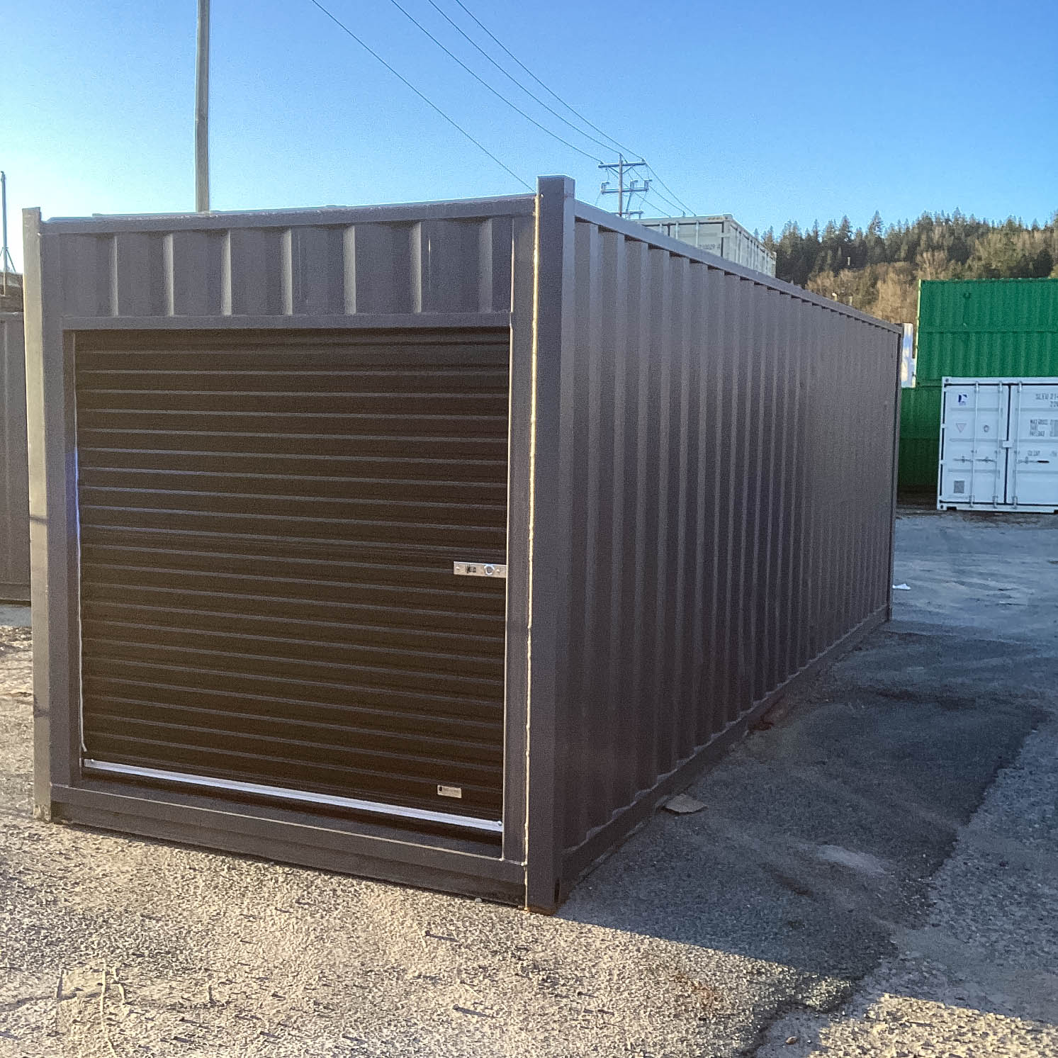 26&prime; Cut-Down Shipping Container w/Roll-Up Door - ALLBOX CONTAINERS PTY LTD