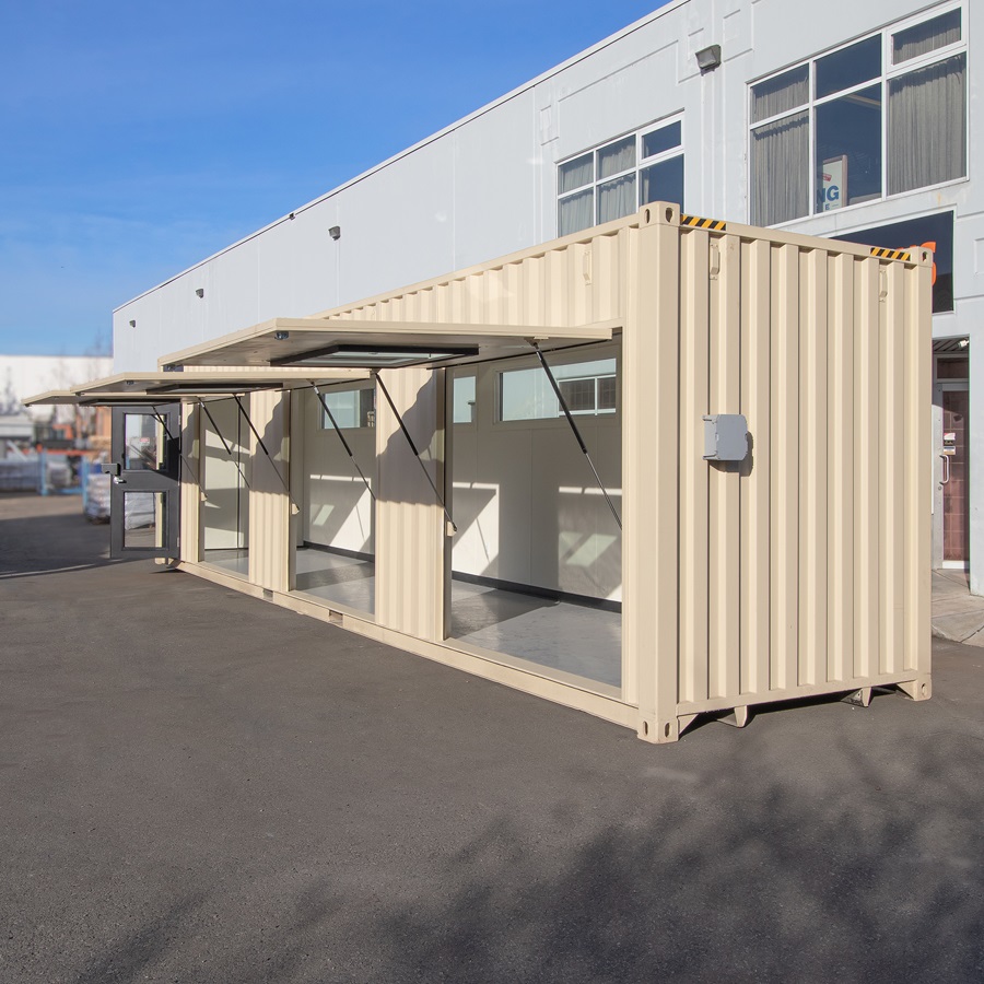 40&rsquo; Art Studio w/Flip up Doors - ALLBOX CONTAINERS PTY LTD